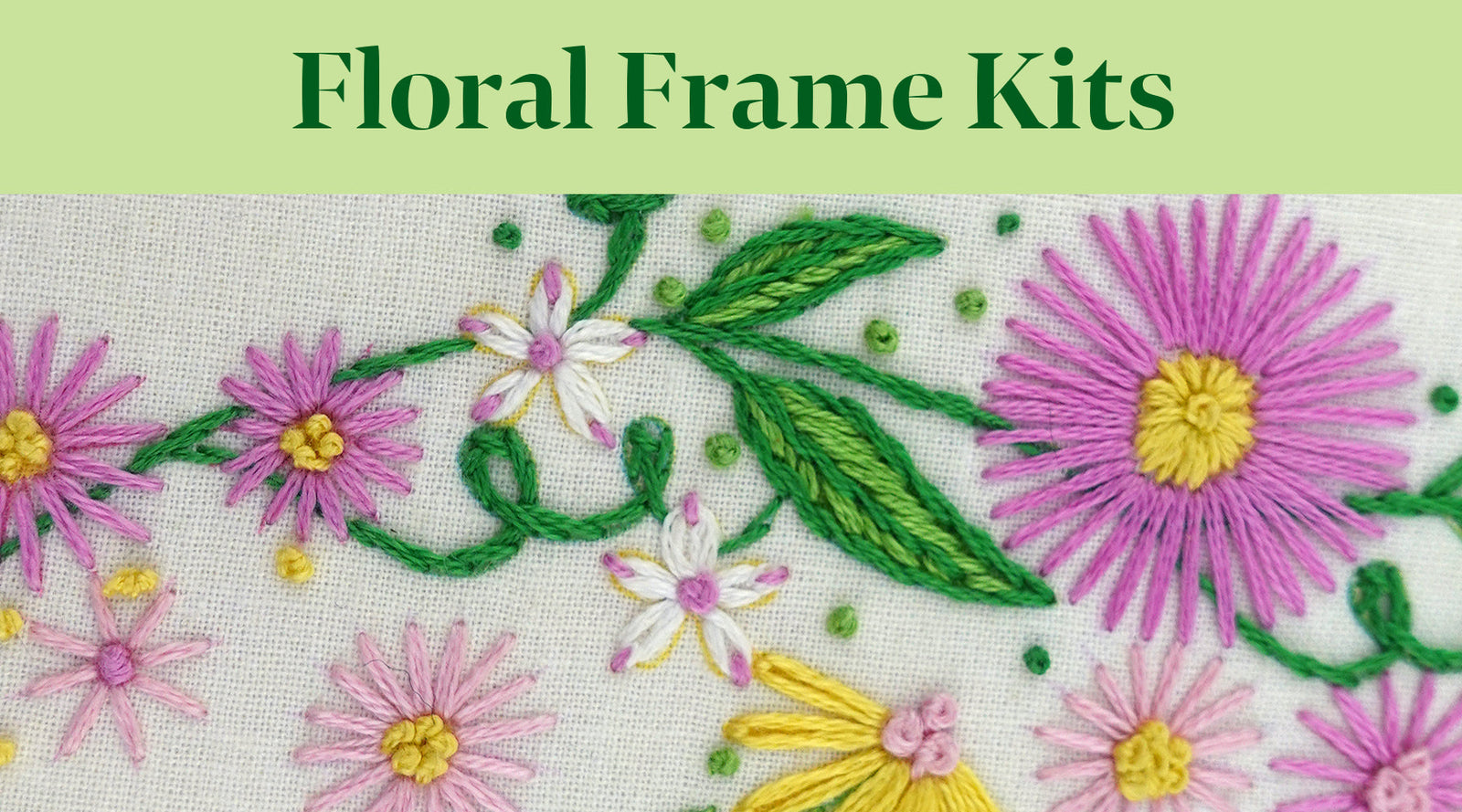 Floral Frame Embroidery