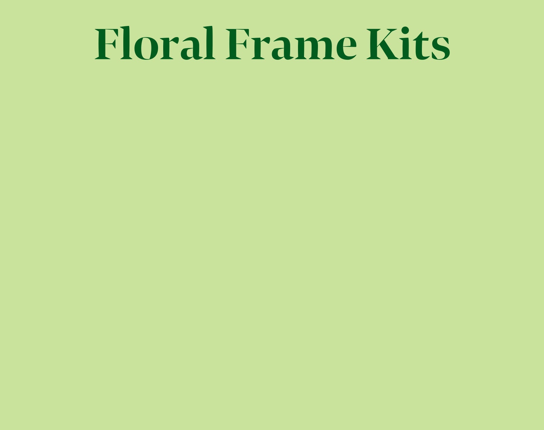 Floral Frame Embroidery