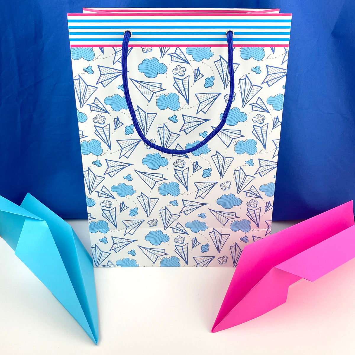 Paper Airplanes Pattern-Gift Bag