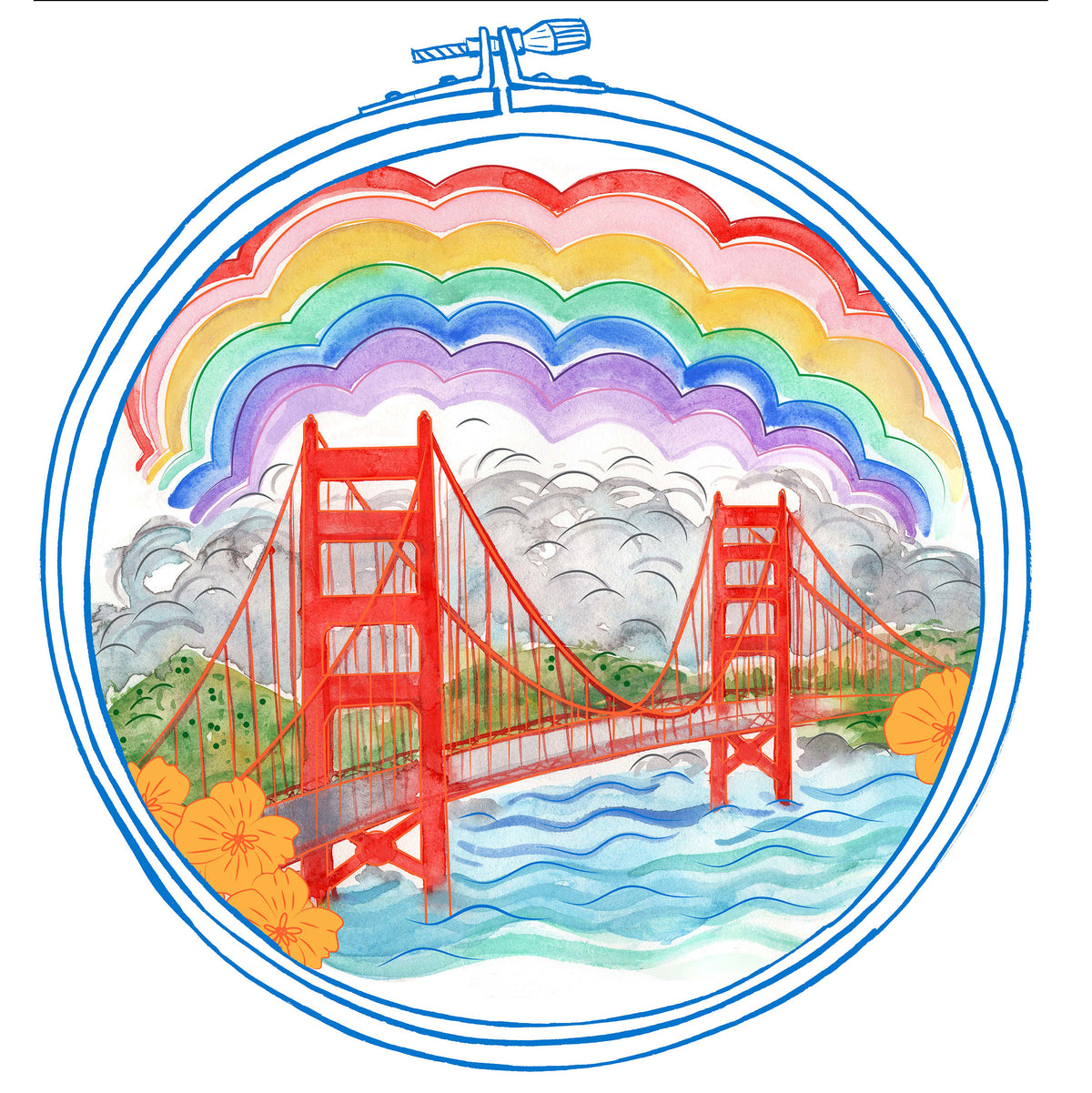 Meet Me in San Francisco Embroidery Kit