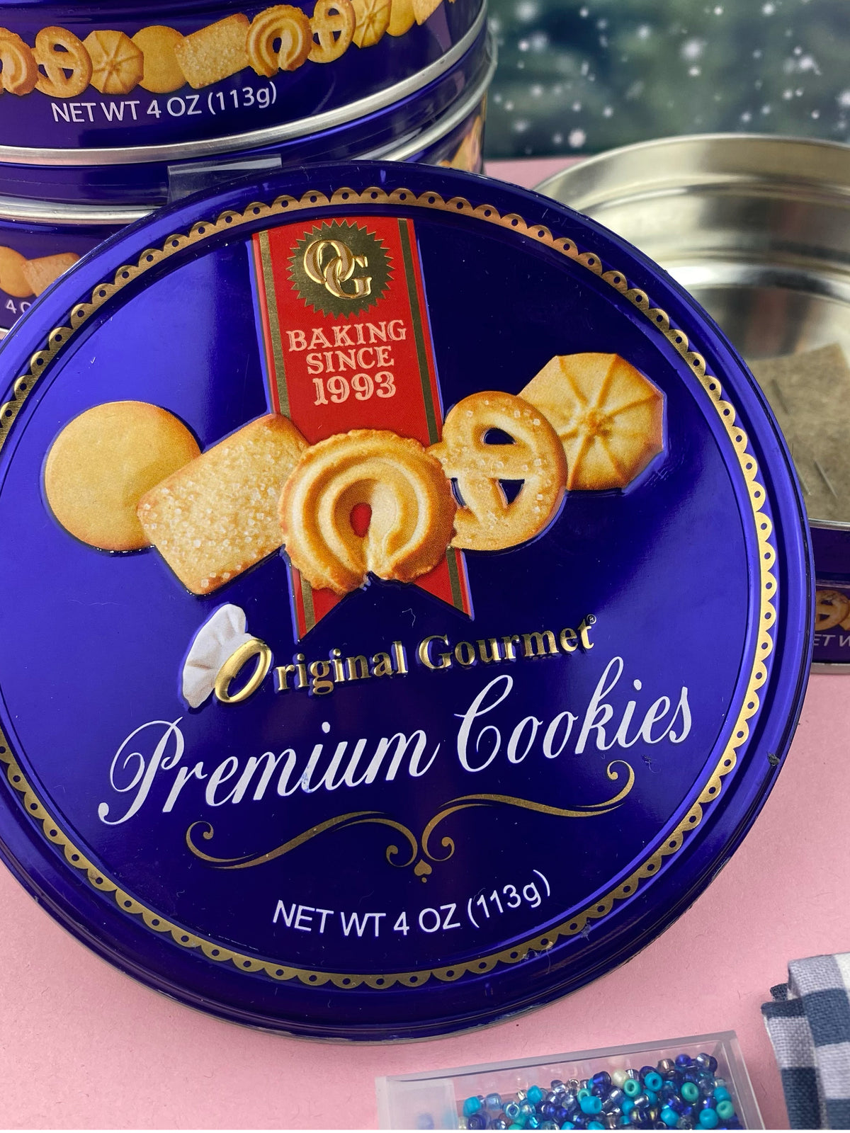 Mini Embroidery Tin with Embroidery Supplies