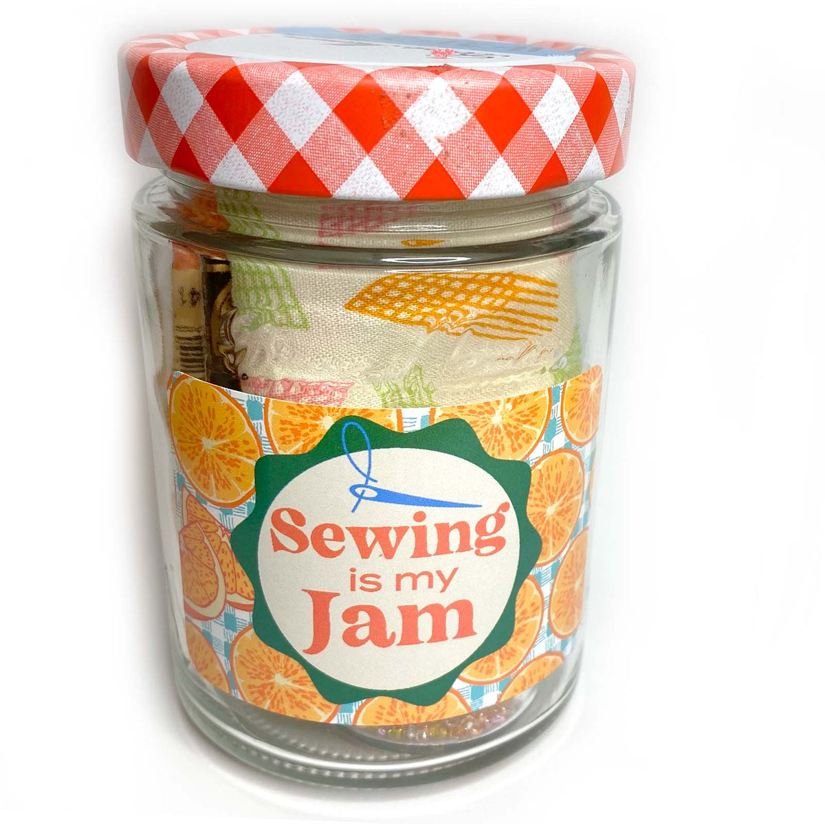 Sewing is My Jam Jar-Orange