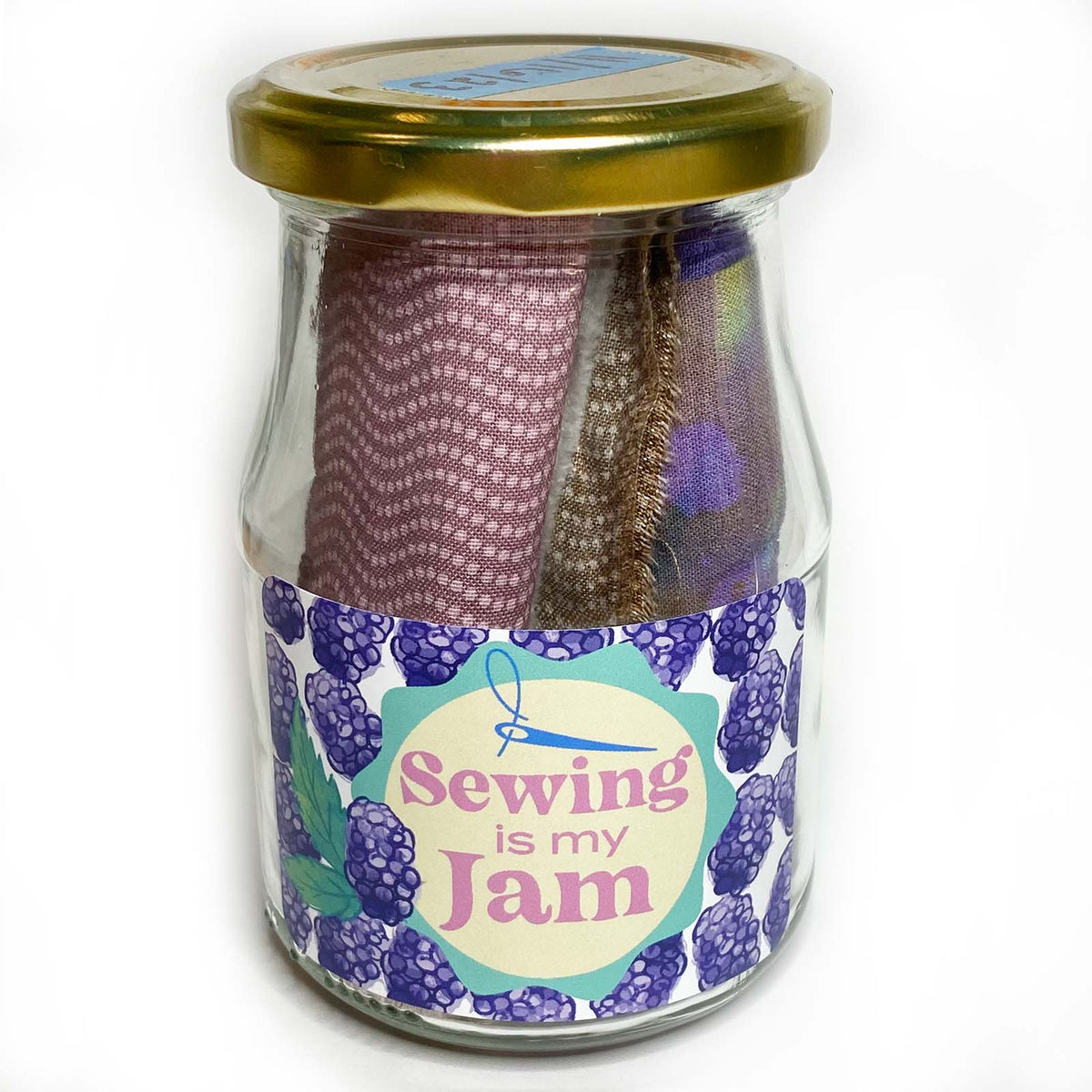 Sewing is My Jam Jar-Purple/Blackberry