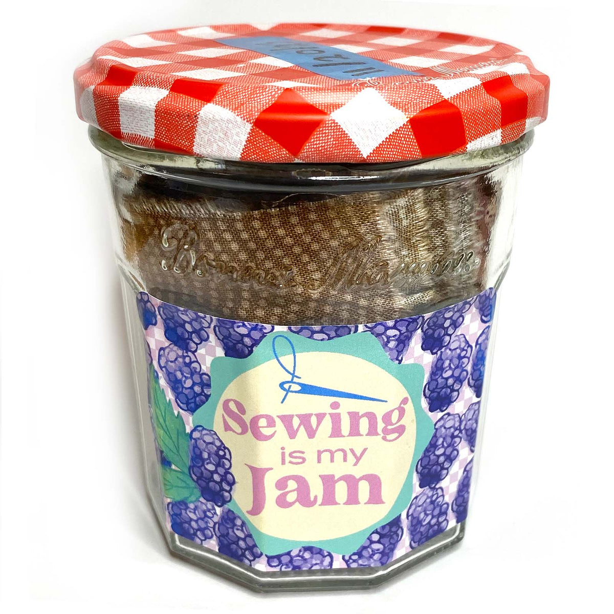 Sewing is My Jam Jar-Purple/Blackberry