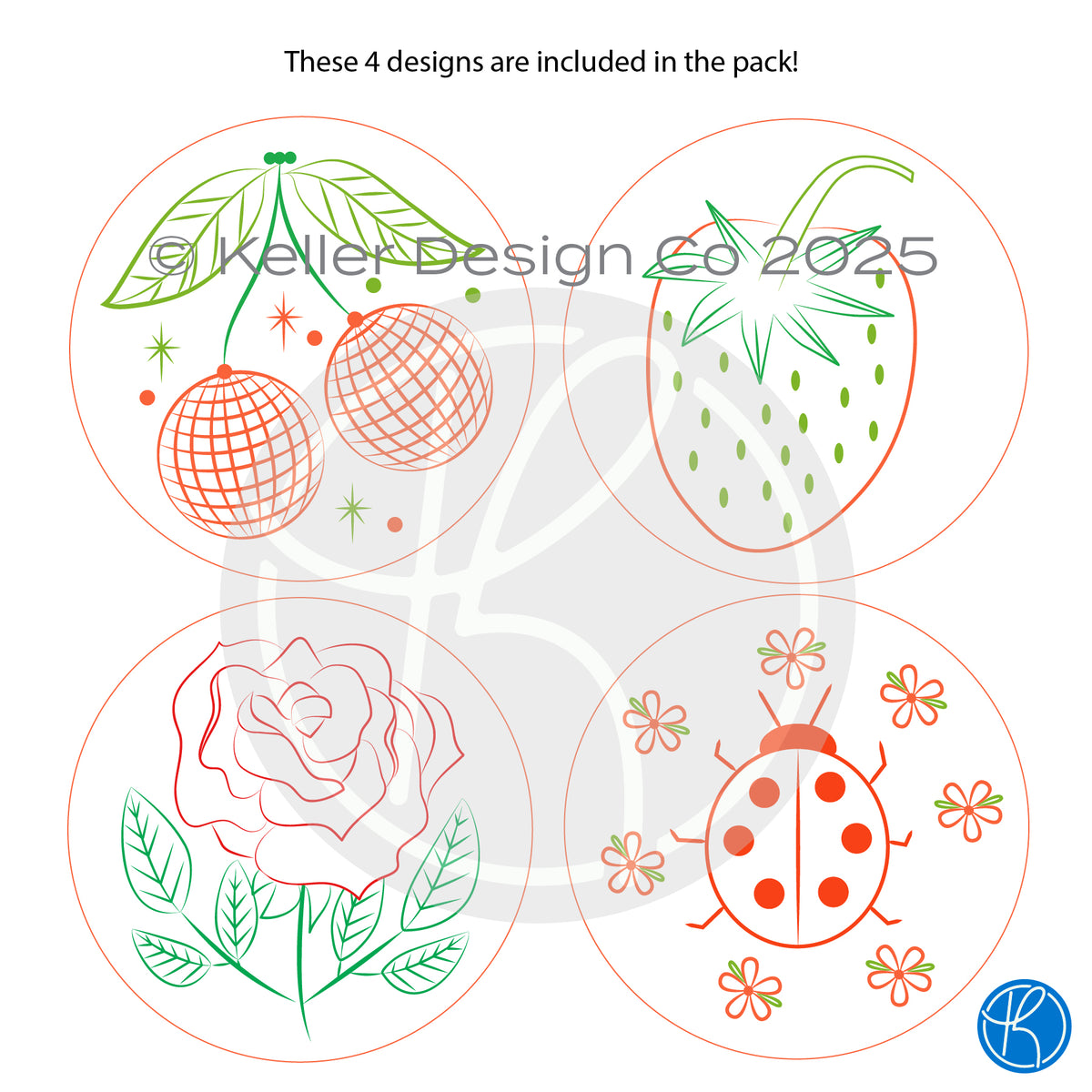 1-DIY Embroidery Patch Kit-Red Pack