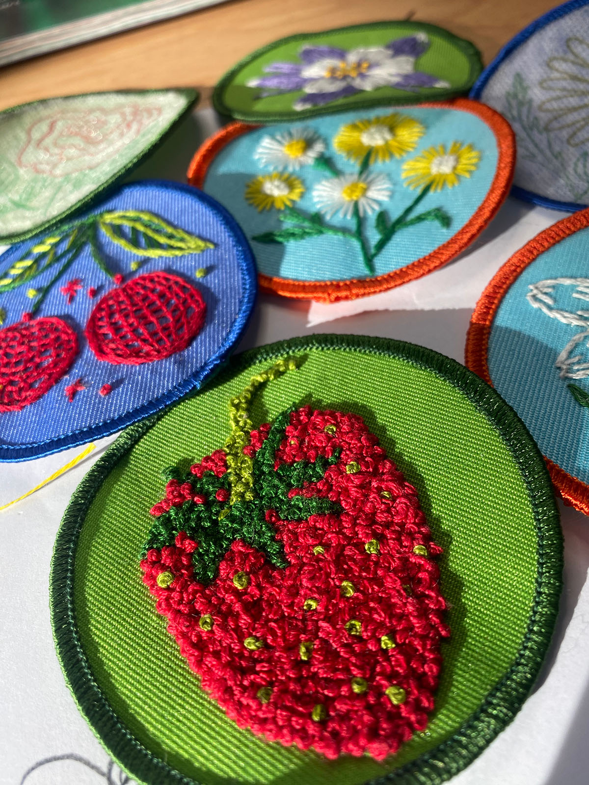 1-DIY Embroidery Patch Kit-Red Pack