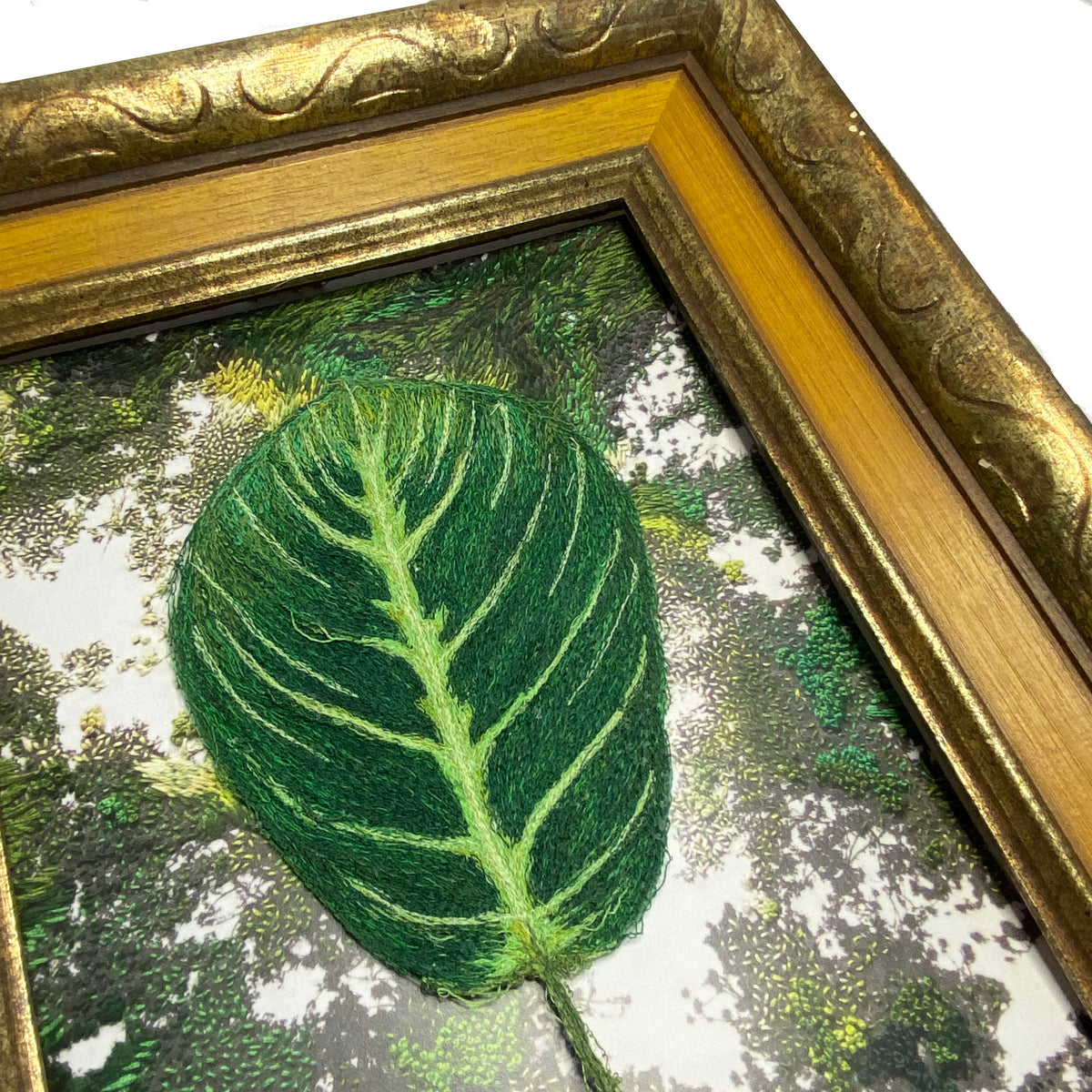 Keller Original-Lemon Lime Maranta Plant Thread Painting