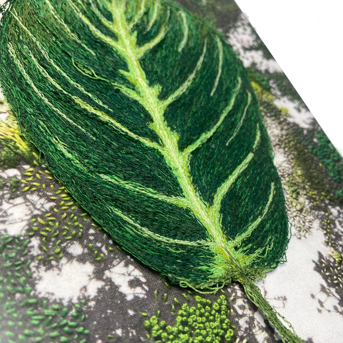 Keller Original-Lemon Lime Maranta Plant Thread Painting