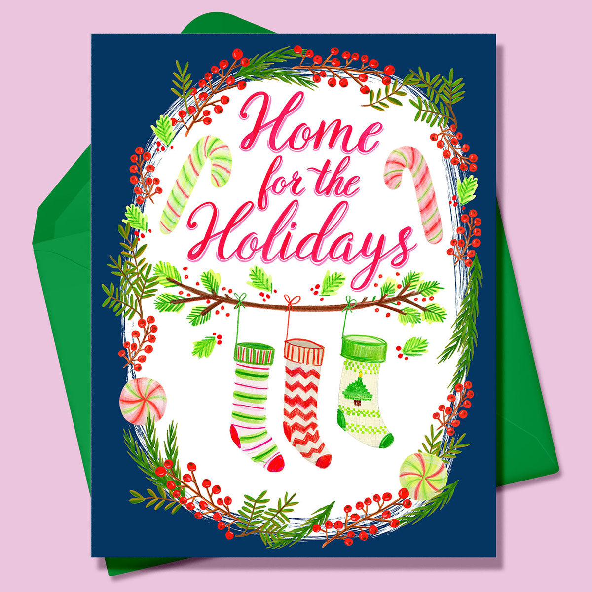 Boxed Set of 8 Cards-Home for the Holidays Greeting Cards