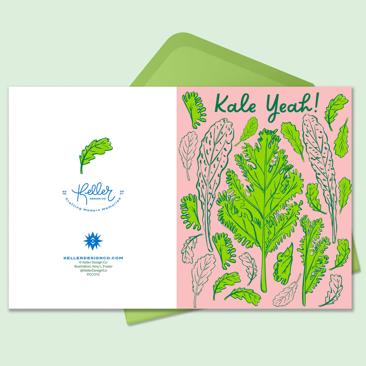 Boxed Set of 8 Cards-Kale Yeah! Greeting Cards