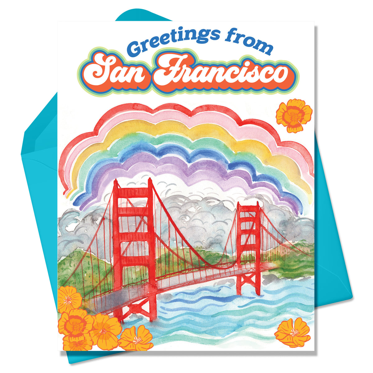 Greetings from San Francisco Greeting Card