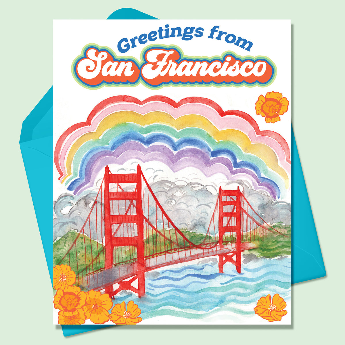 Greetings from San Francisco Greeting Card