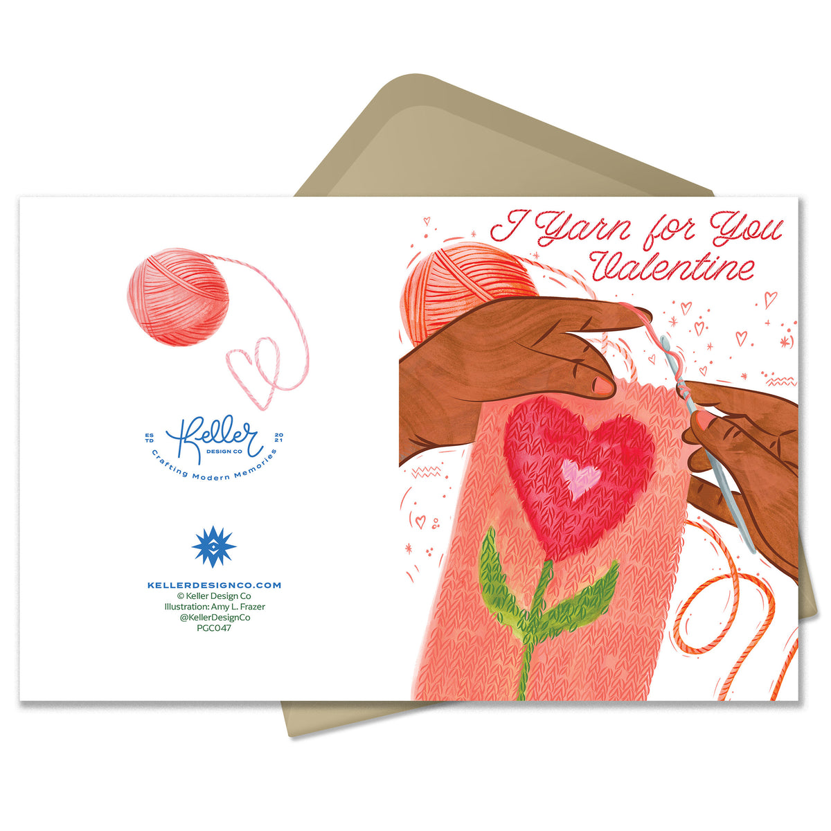 I Yarn for You Valentine A2 Greeting Card