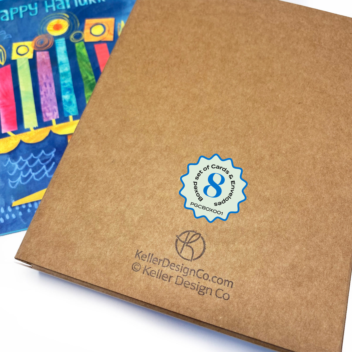 Boxed Set of 8 Cards-Happy Hanukkah Greeting Cards
