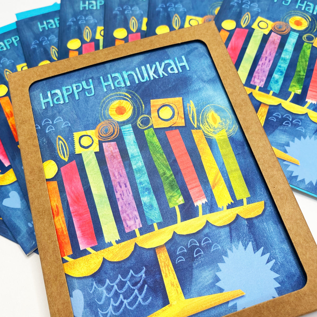 Boxed Set of 8 Cards-Happy Hanukkah Greeting Cards