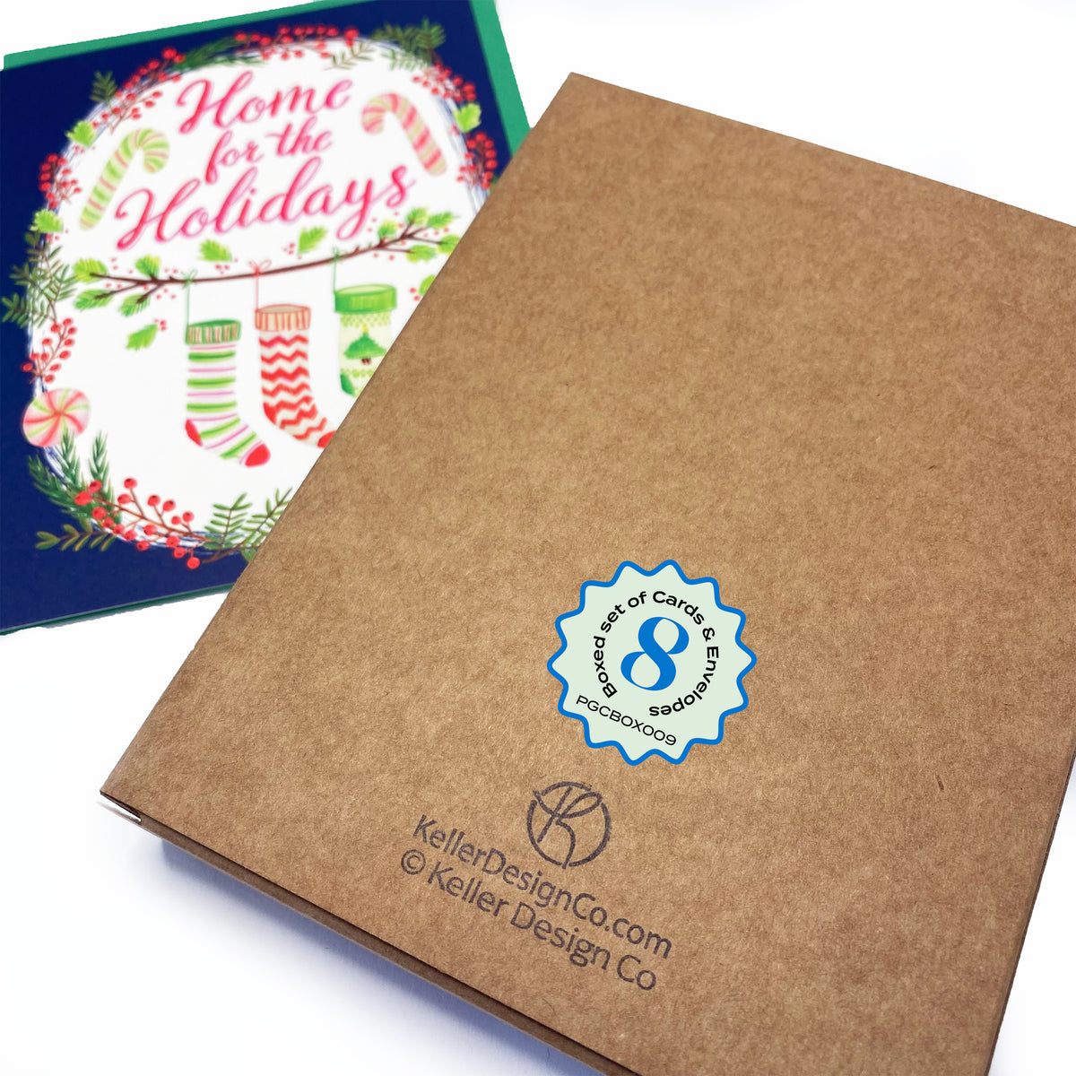 Boxed Set of 8 Cards-Home for the Holidays Greeting Cards