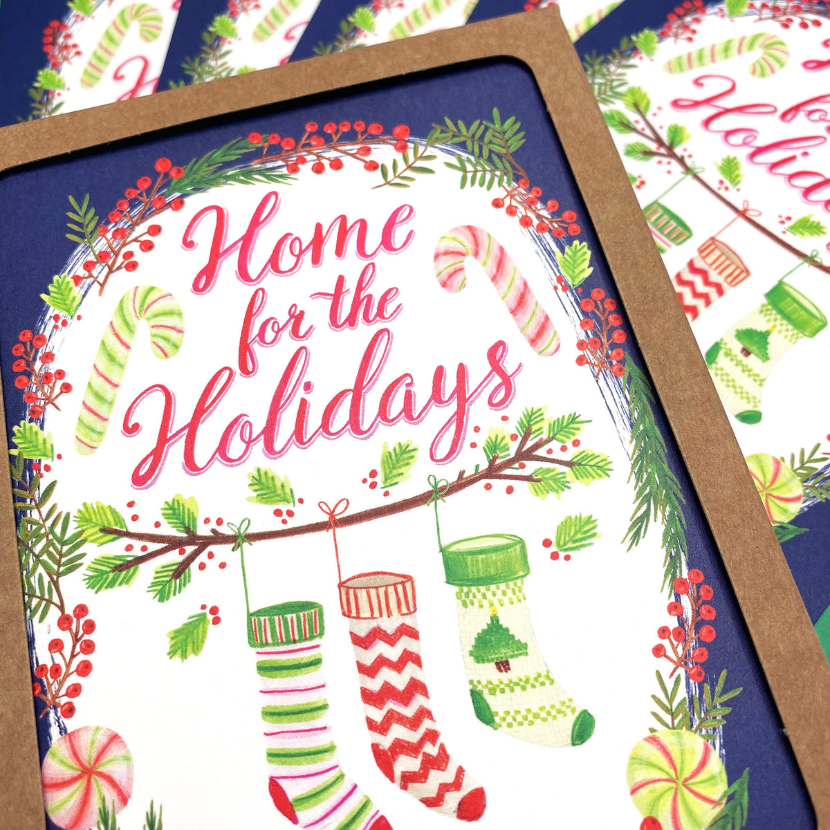 Boxed Set of 8 Cards-Home for the Holidays Greeting Cards