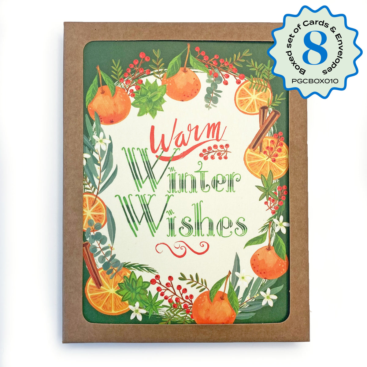 Boxed Set of 8 Cards-Warm Winter Wishes Greeting Cards