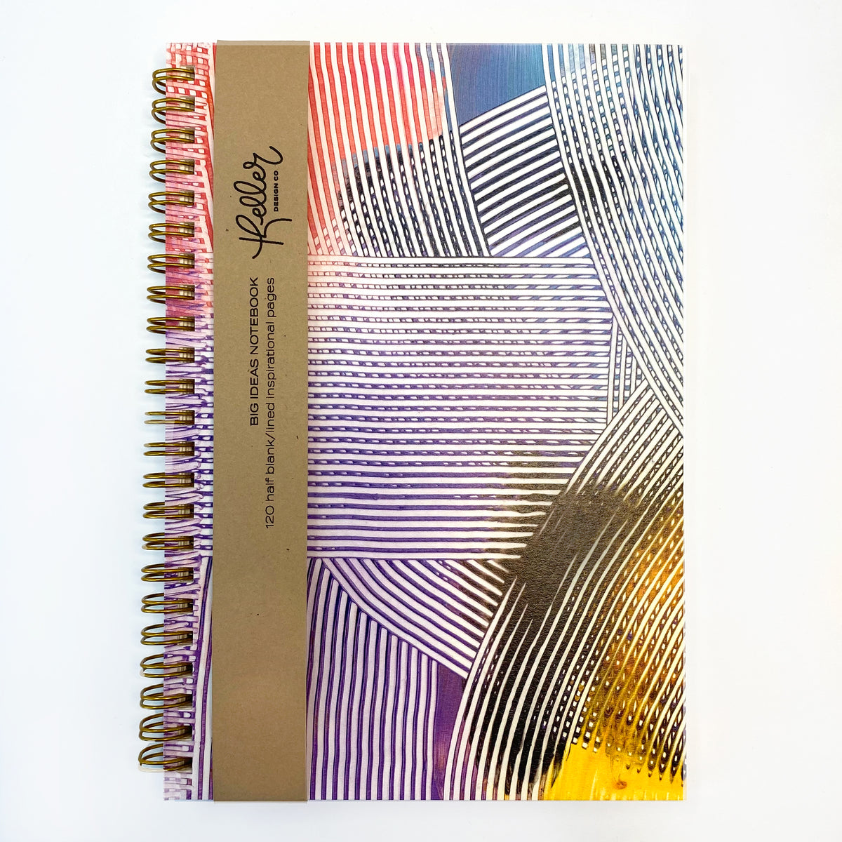Curves Ahead:Faded Brights No.1-5.5”x8”- Big Ideas Spiral Bound Notebook