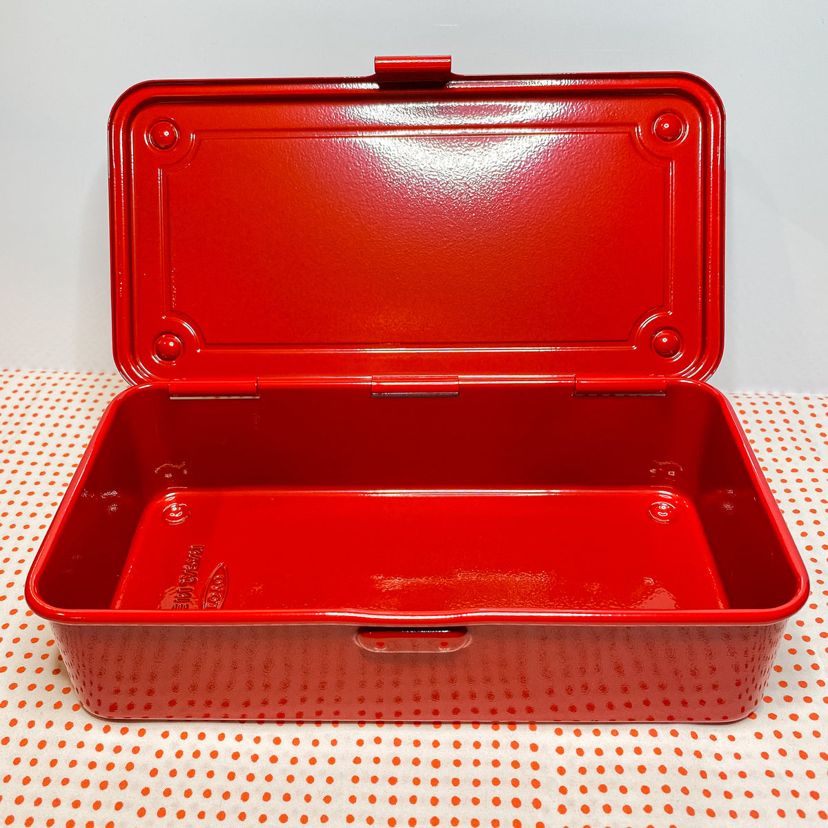 Toyo Steel Metal Tool Box (Red) &quot;Grab Box&quot;