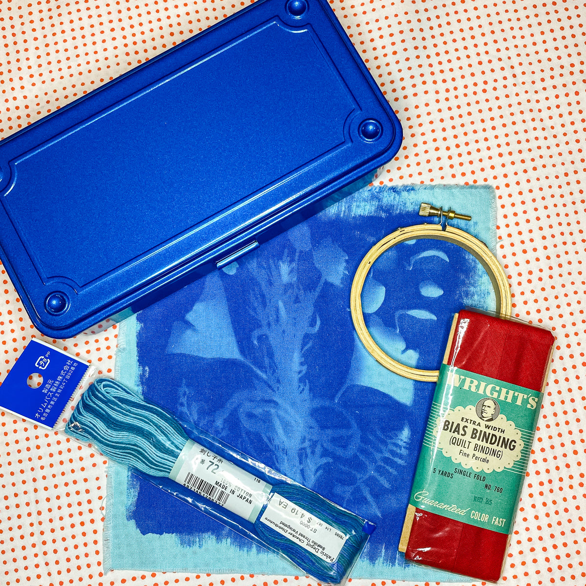 Toyo Steel Metal Tool Box (Blue) &quot;Grab Box&quot;