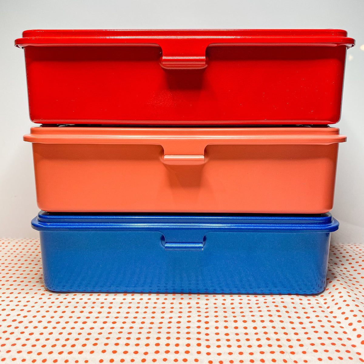 Toyo Steel Metal Tool Box (Blue) Grab Box - Keller Design Co.
