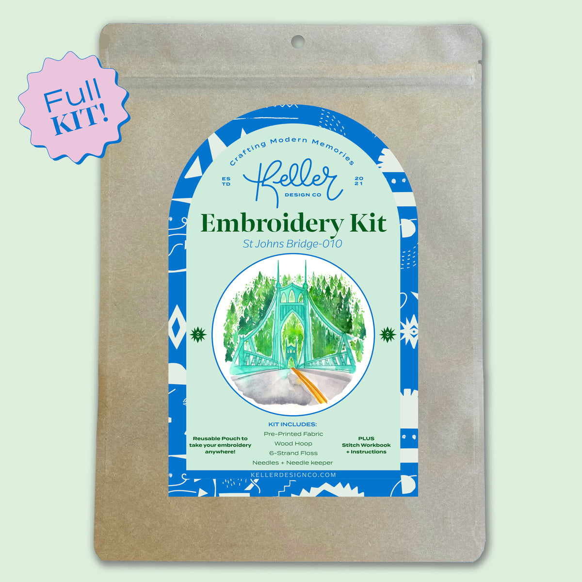 St Johns  Bridge Embroidery Kit