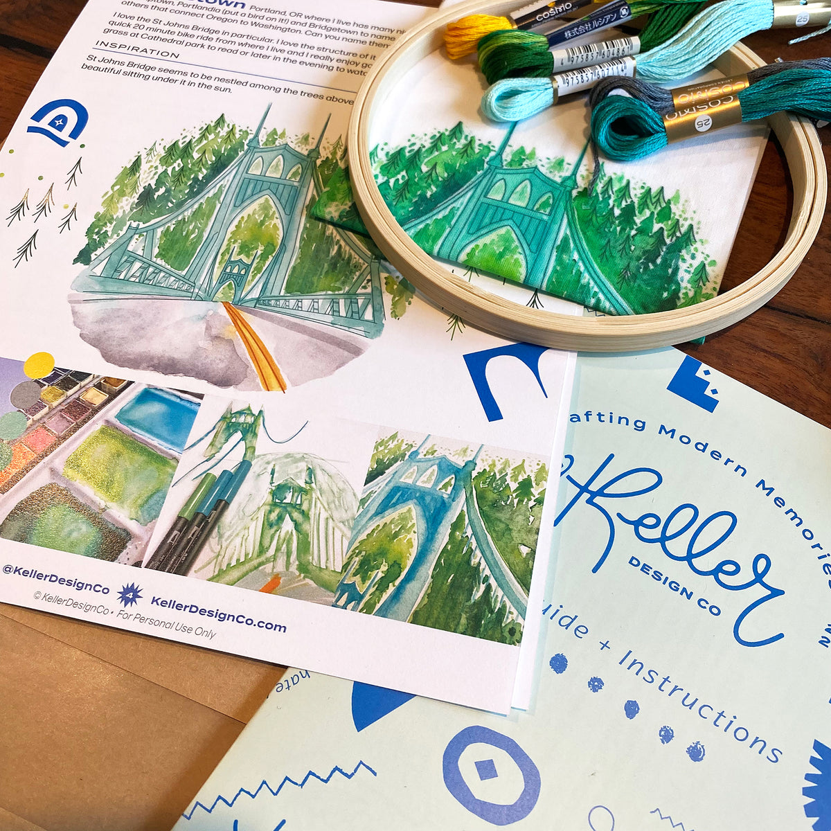 St Johns  Bridge Embroidery Kit