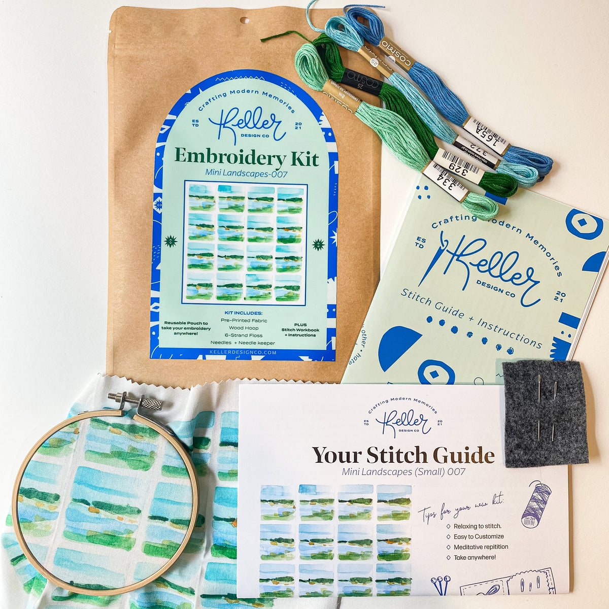 Mini Landscapes Embroidery Kit