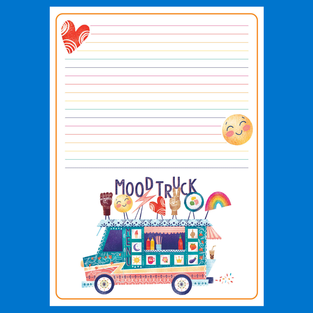 Mood Truck by Emiko Rainbow Notepad