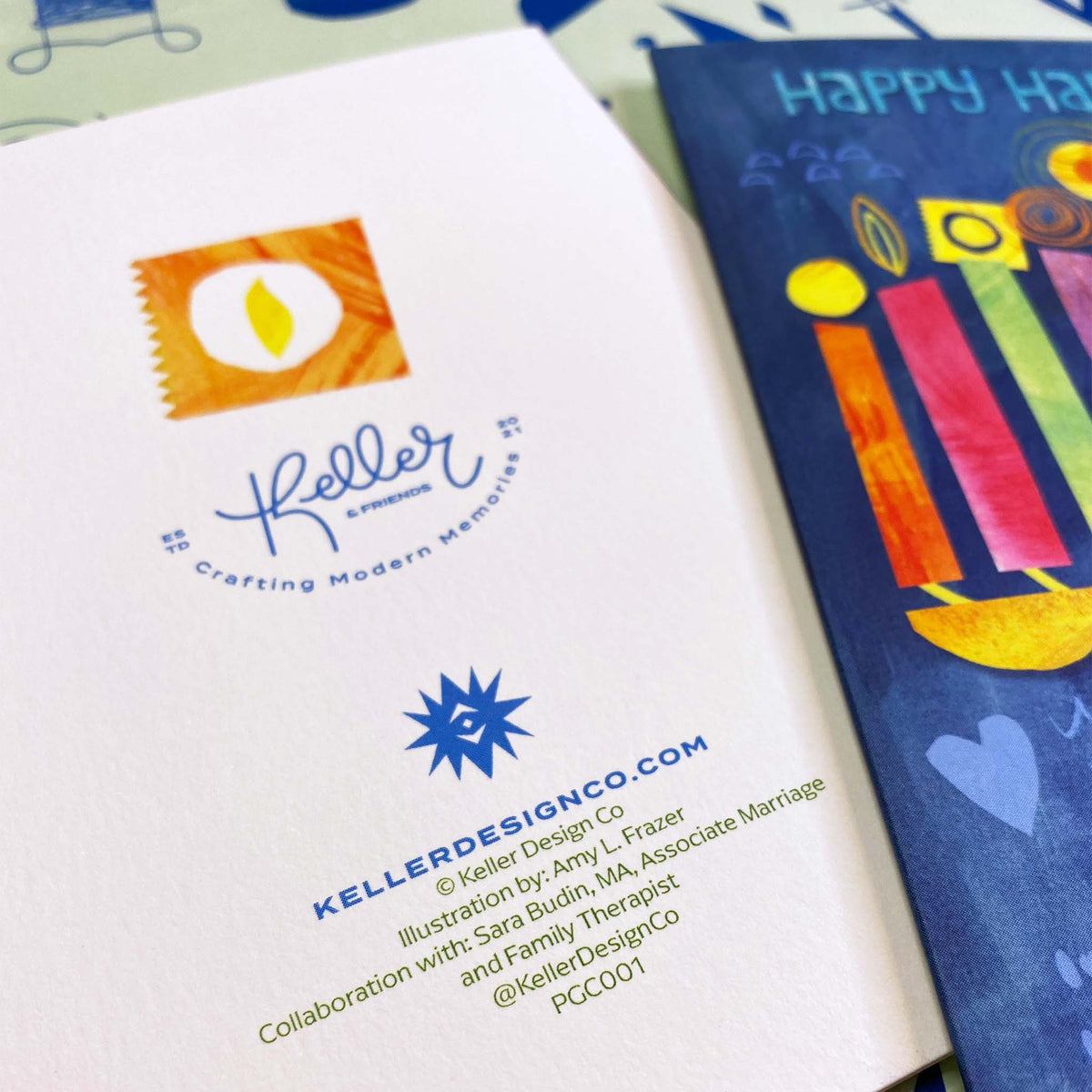 Happy Hanukkah Menorah Greeting Card
