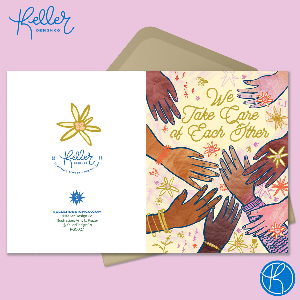 We Take Care of Each Other (Gold Foil) Greeting Card