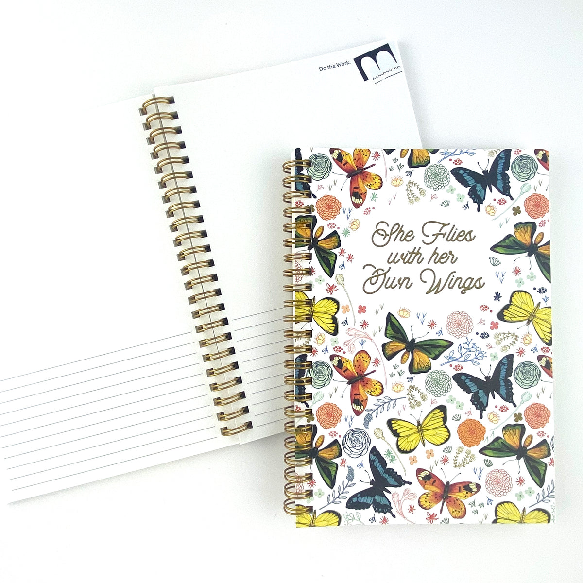 Butterfly Effect Notebook Butterflies- She Flies-5.5”x8” Big Ideas Spiral Bound Notebook - Keller ...