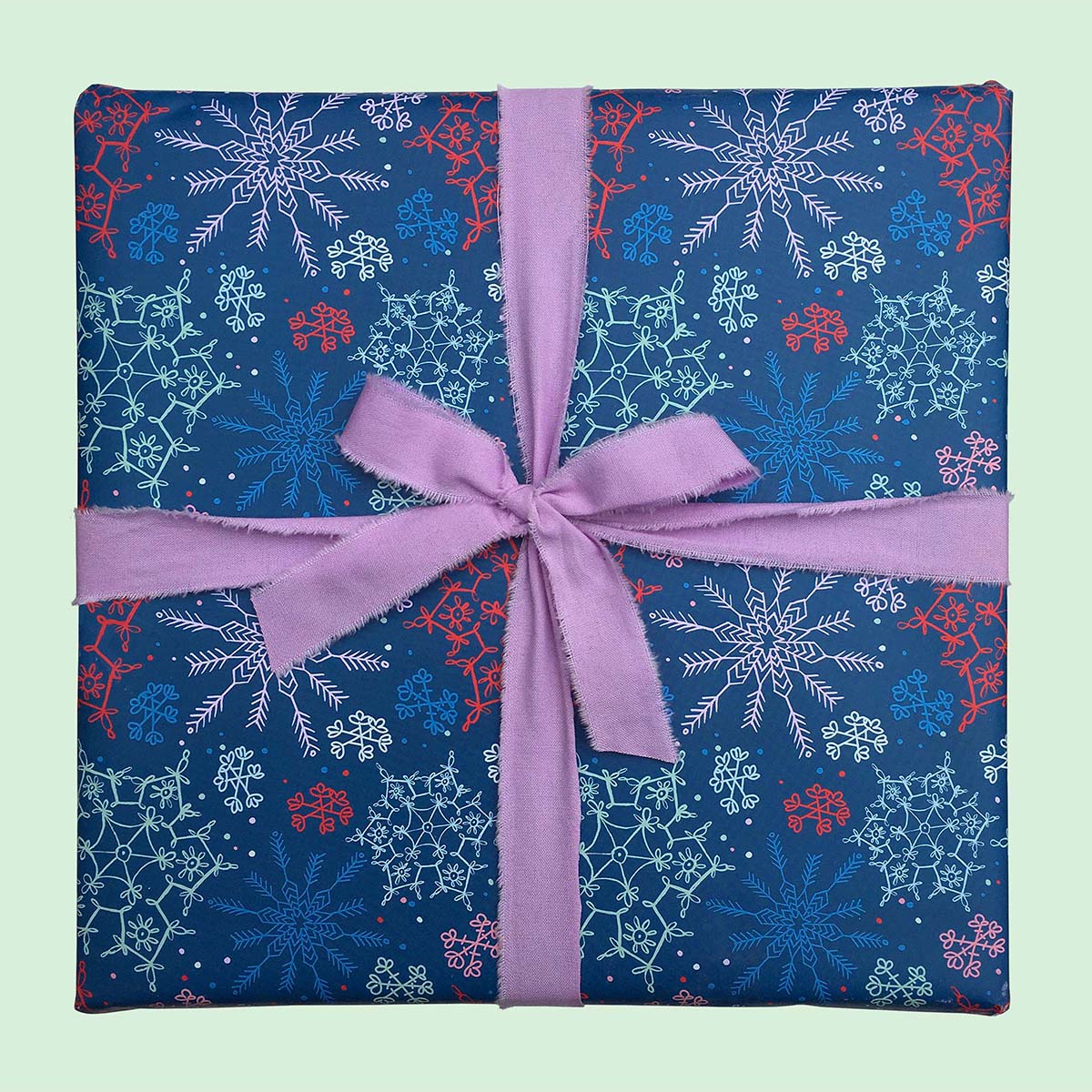 Let it Snow-Navy Gift Wrap-3 Sheets