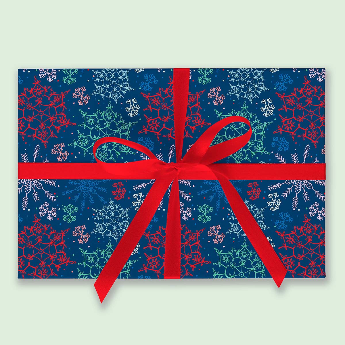 Let it Snow-Navy Gift Wrap-3 Sheets